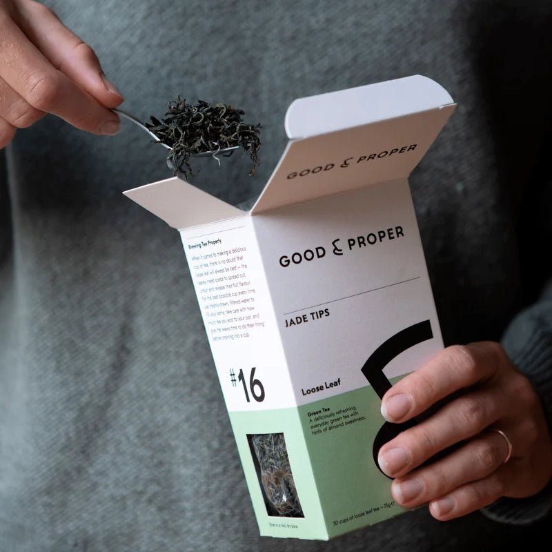 GOOD & PROPER TEA Mao Jian Jade Tips Loose Leaf Green Tea - 75g - Waha Lifestyle