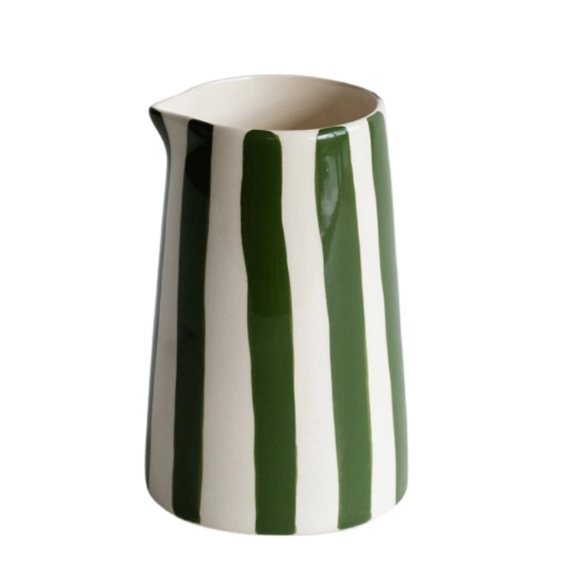 Ceramic Creamer with Candy Stripes - 350ml