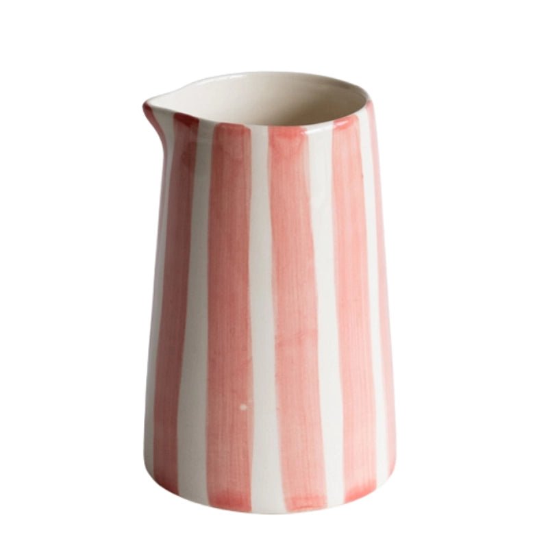 Ceramic Creamer with Candy Stripes - 350ml