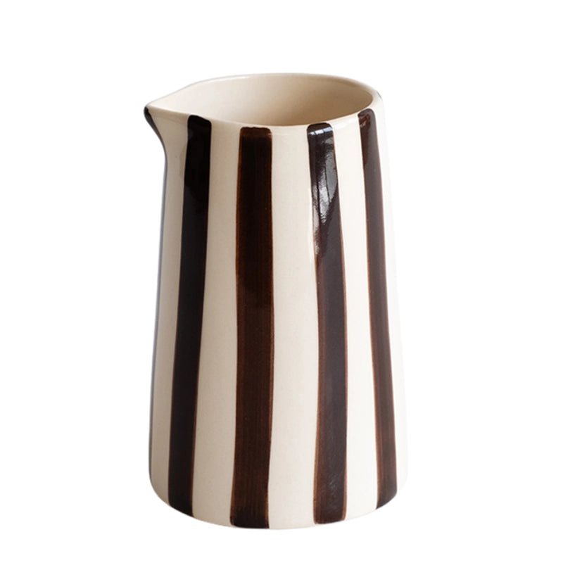 Ceramic Creamer with Candy Stripes - 350ml