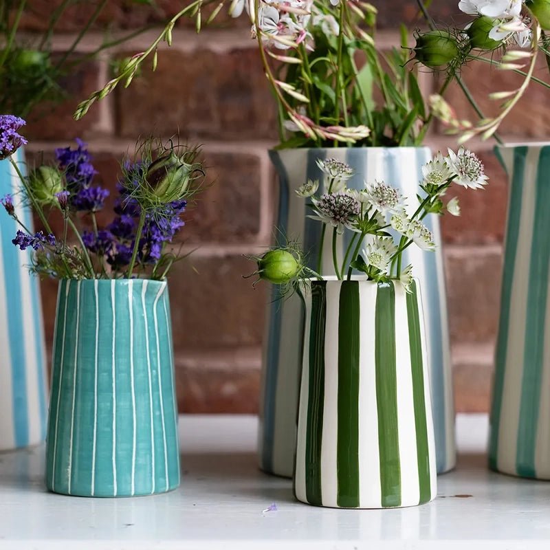 Ceramic Creamer with Candy Stripes - 350ml