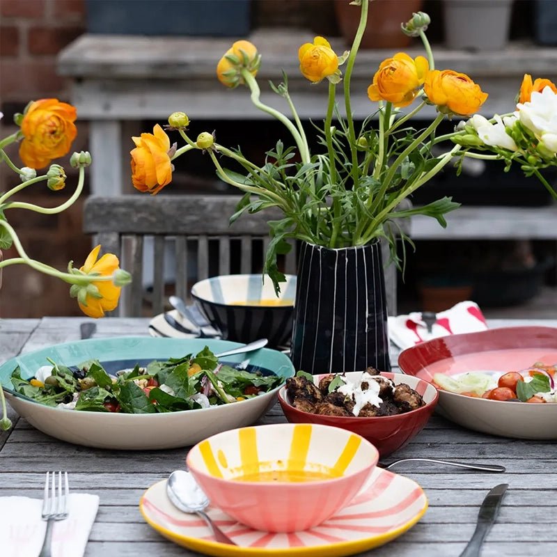 Handmade Ceramic Pasta/Salad Nourish Bowl