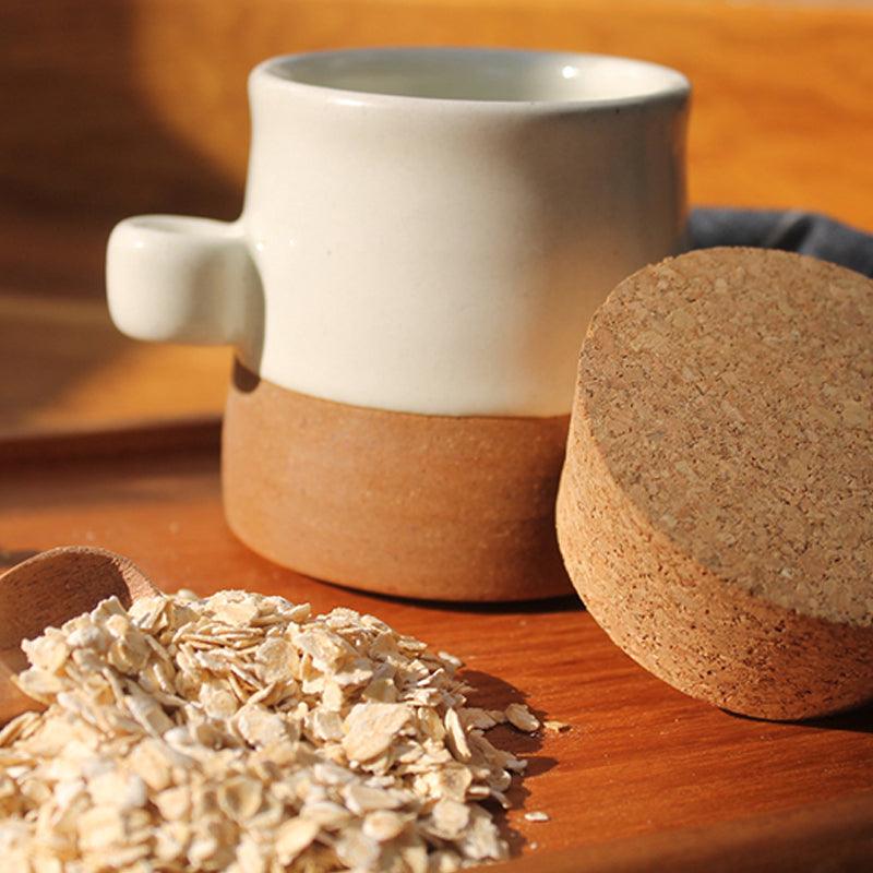 MW Home Yogurt Ceramic Pot With Cord Lid & Wooden Spoon - Waha Lifestyle