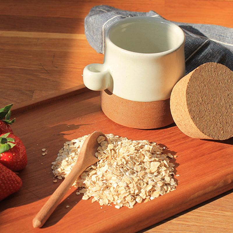MW Home Yogurt Ceramic Pot With Cord Lid & Wooden Spoon - Waha Lifestyle