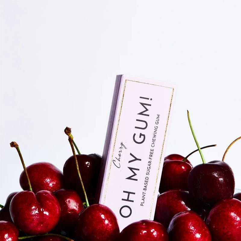 Cherry Plant-Based Sugar-free Chewing Gum - 10pcs