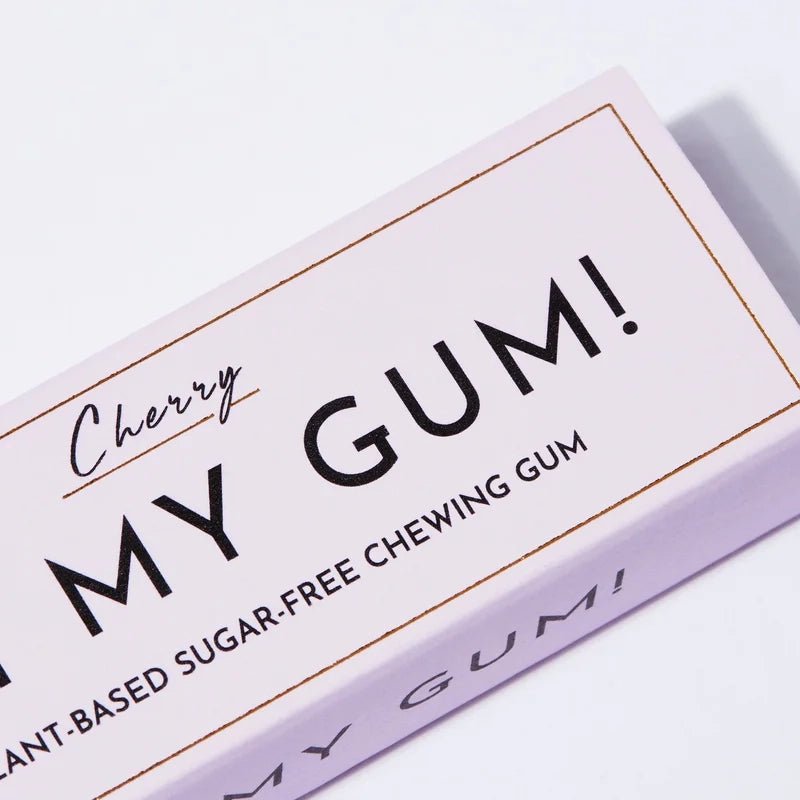 Cherry Plant-Based Sugar-free Chewing Gum - 10pcs