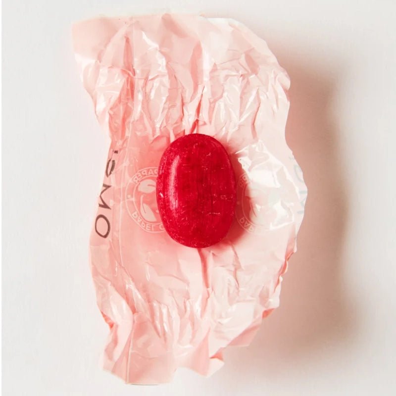 Vegan Raspberry-Flavored Sugar-Free Bonbon Candies - 10pcs