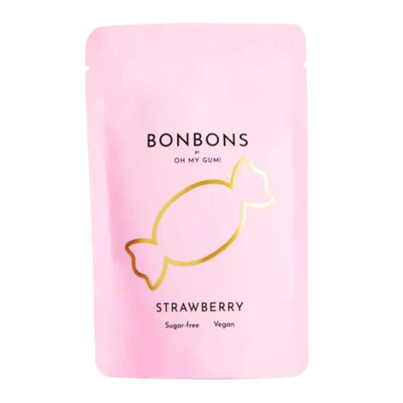 Vegan Strawberry-Flavored Sugar-Free Bonbon Candies - 10pcs
