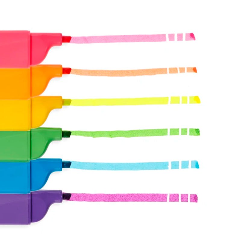 Do-Overs Erasable Highlighters Set with Chisel Tips - 6pcs