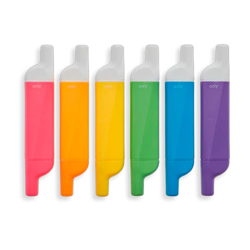 Do-Overs Erasable Highlighters Set with Chisel Tips - 6pcs