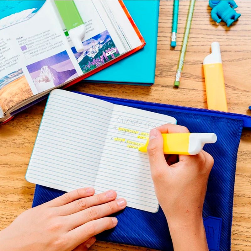 Do-Overs Erasable Highlighters Set with Chisel Tips - 6pcs