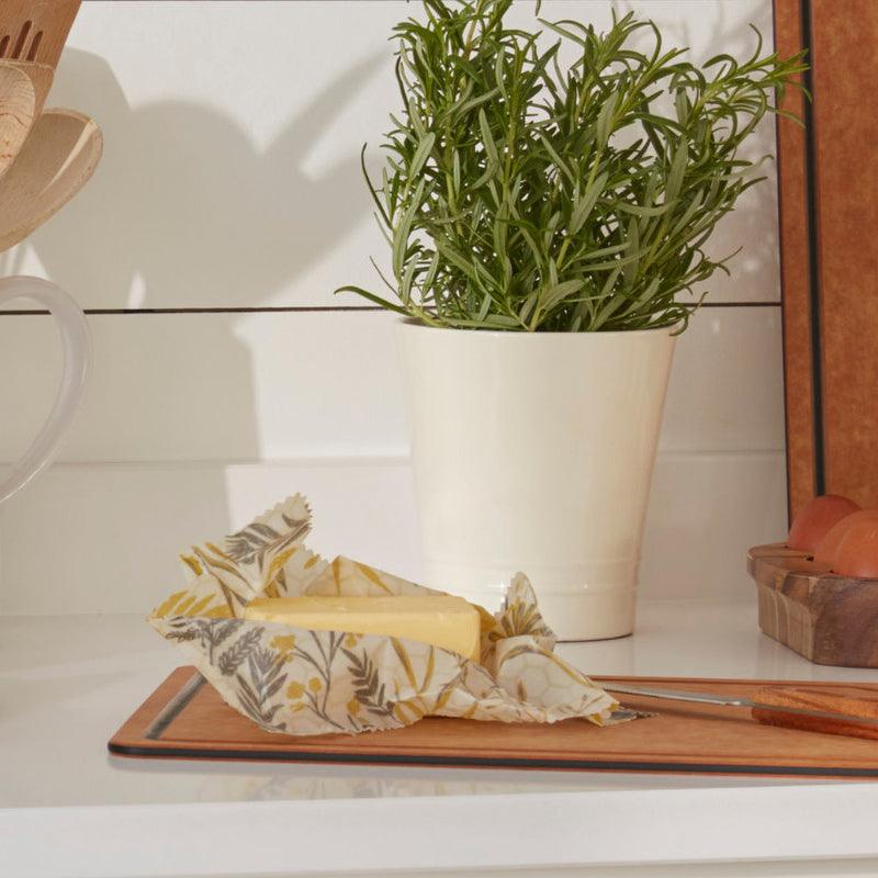 Organic Cotton & Beeswax Food Bags - 3pcs - Waha Lifestyle