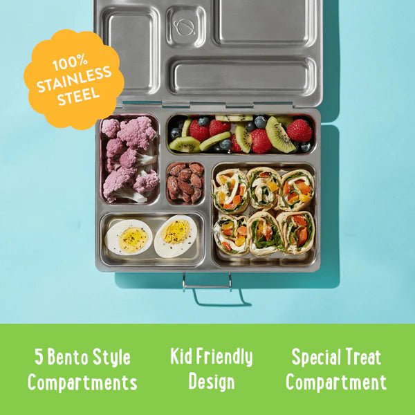 PLANET BOX Rover Stainless Steel Bento Lunch Box Set with 5 Compartments in Kuwait - Waha Lifestyle