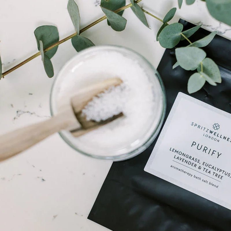 SPRITZ WELLNESS Purify Bath Salts Jar For Mind & Body Relaxation - 500g - Waha Lifestyle