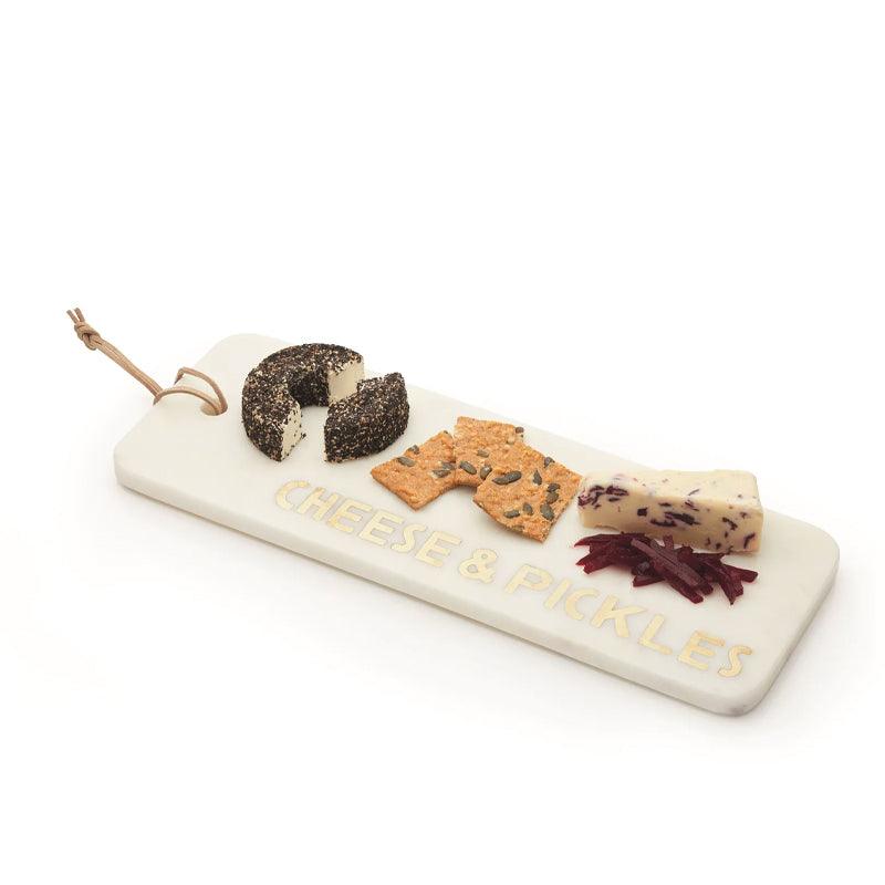 Rectangular Cheese & Pickles Marble Serving Platter - Waha Lifestyle