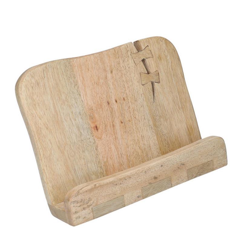 Serenity Mango Wood Recipe Book Holder / Tablet Stand - Waha Lifestyle