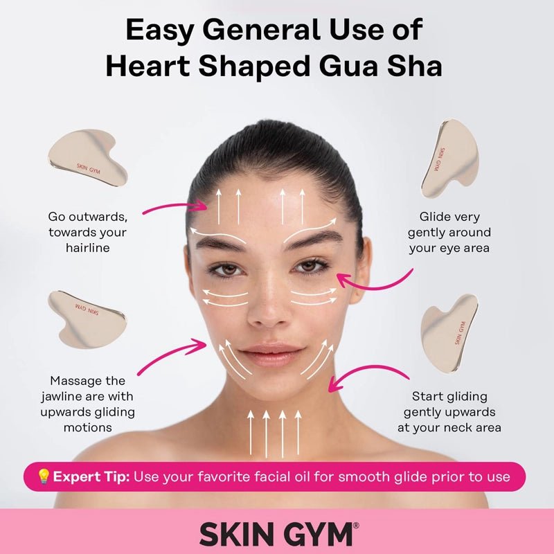 Cryo Stainless Steel Sculpty Heart Gua Sha
