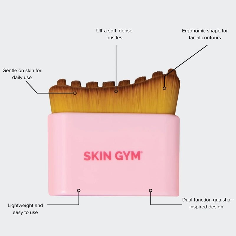 Face Sculpt Gua Sha Brush for Depuffing & Sculpting