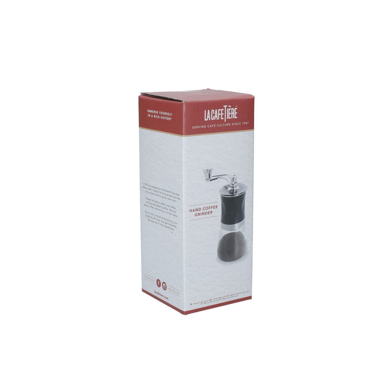 Stainless Steel & Glass Manual Coffee Grinder - Waha Lifestyle