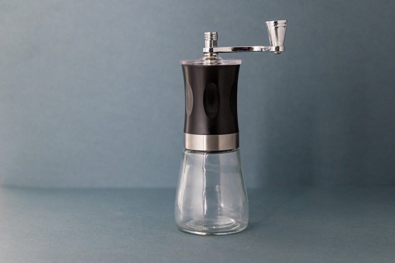 Stainless Steel & Glass Manual Coffee Grinder - Waha Lifestyle