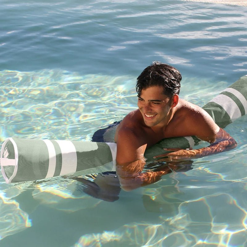 Inflatable Mesh Pool Noodle Float for Beach and Pool Relaxation