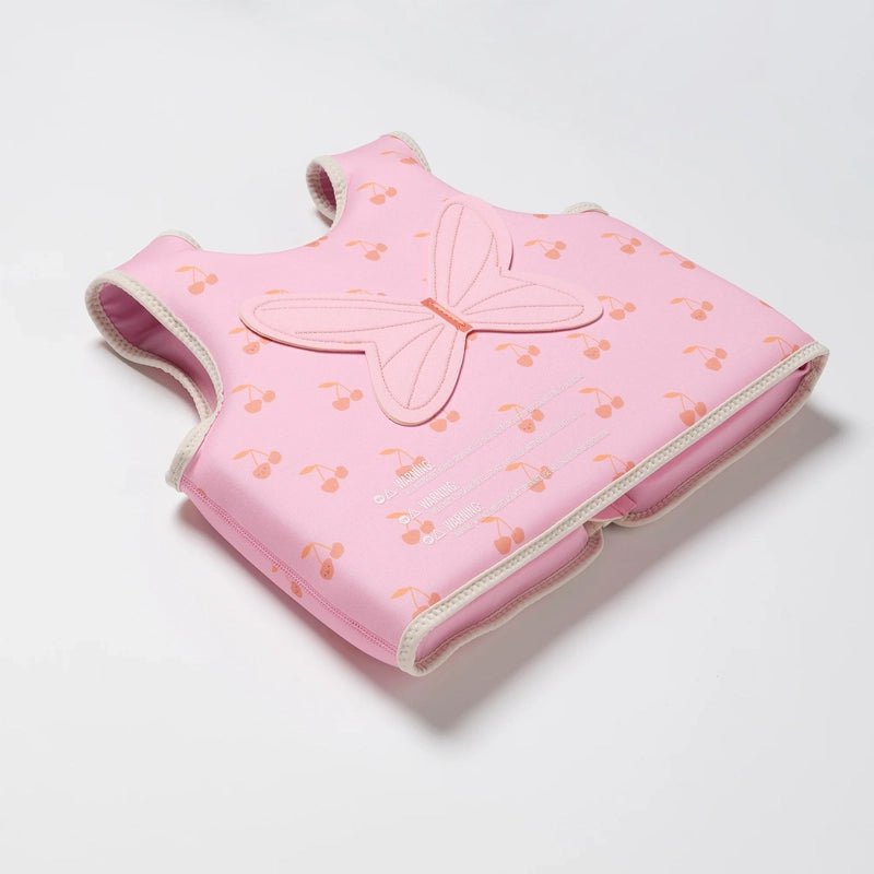 Inflatable Swim Vest For Kids - Cotton Candy Cherry