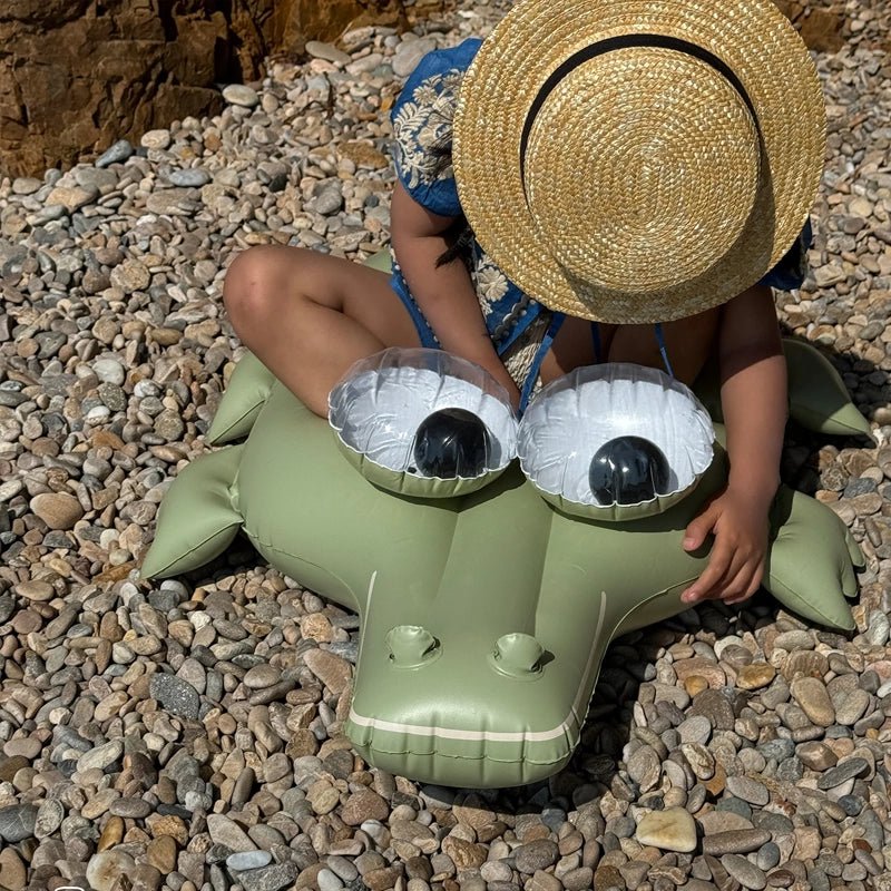 Kids Tube Pool Ring - Cookie the Croc Khaki