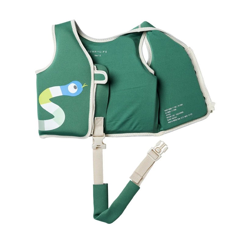 Swim Vest For Kids - Into the Jungle - Green