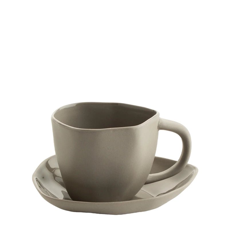 Tam Stoneware Small Cup & Saucer - 100 ml - Waha Lifestyle