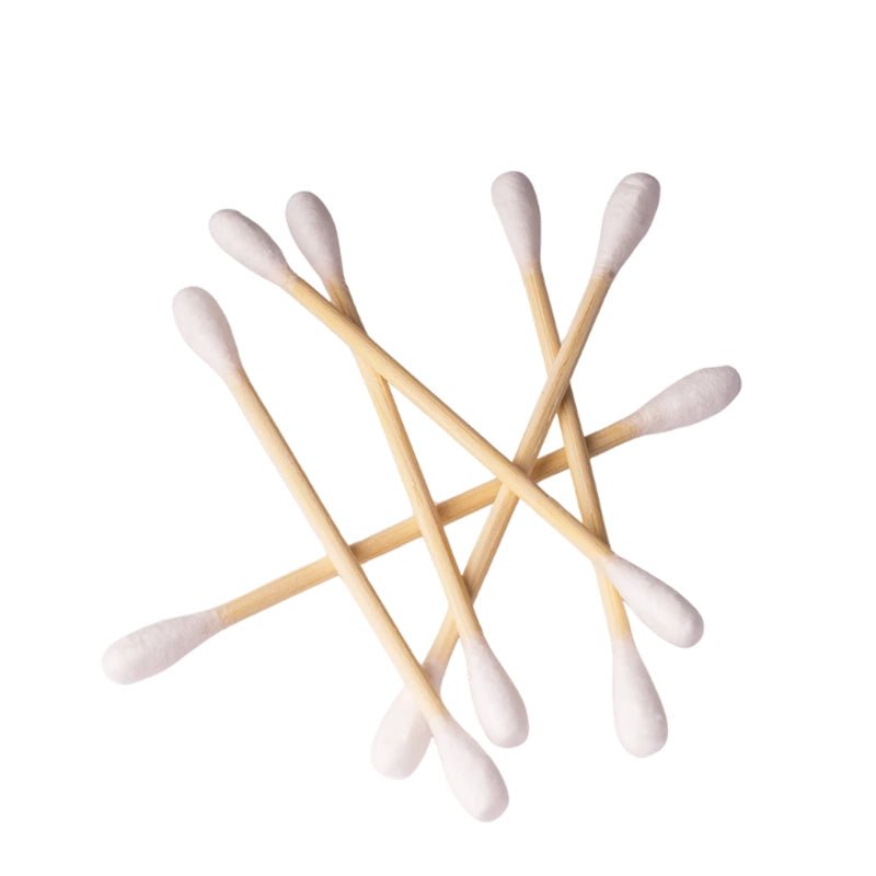 Natural Bamboo Cotton Swabs – Soft White Ear Cleaning Sticks