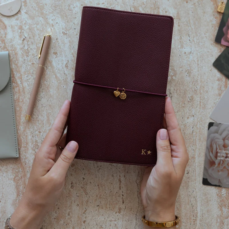 Gold-Tone Stainless Steel Notebook Cover Charm