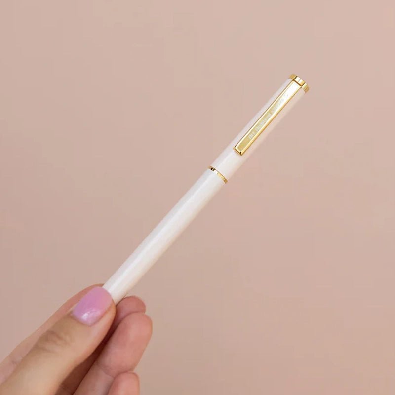 THE INSPIRED STORIES Black Ink Ballpoint Pen with Gold Detailing in Kuwait - Waha Lifestyle