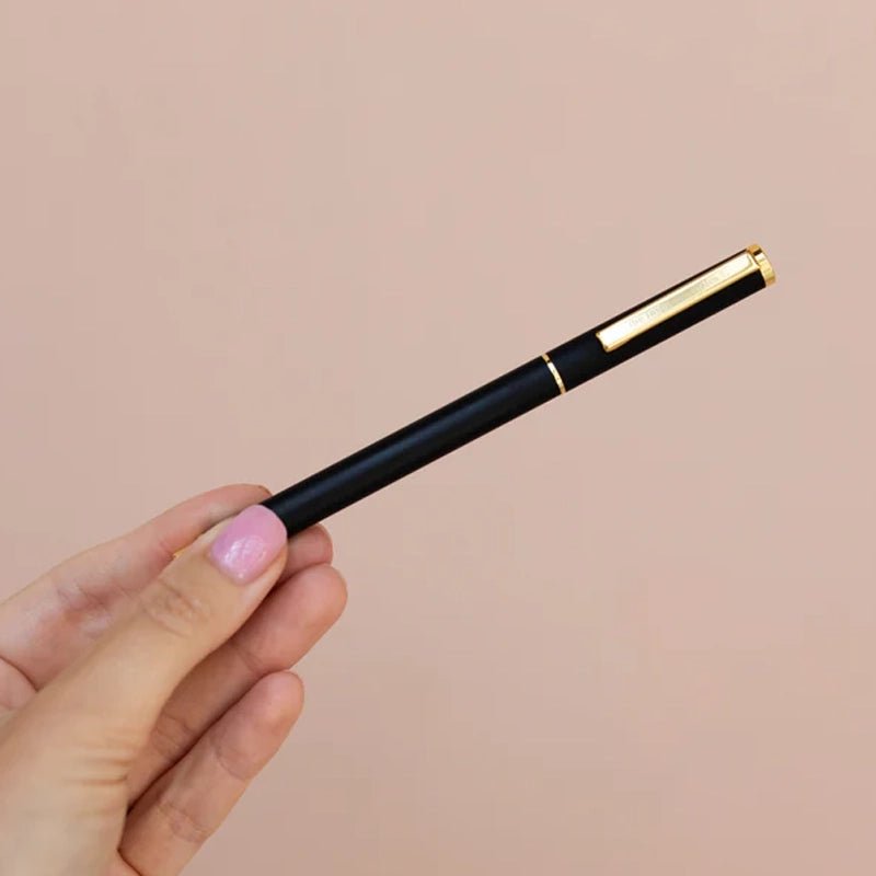 THE INSPIRED STORIES Black Ink Ballpoint Pen with Gold Detailing in Kuwait - Waha Lifestyle