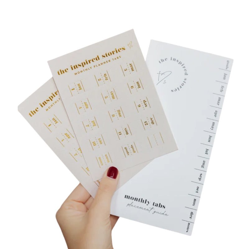 Monthly Tab Stickers - Pack of 2 Sheets