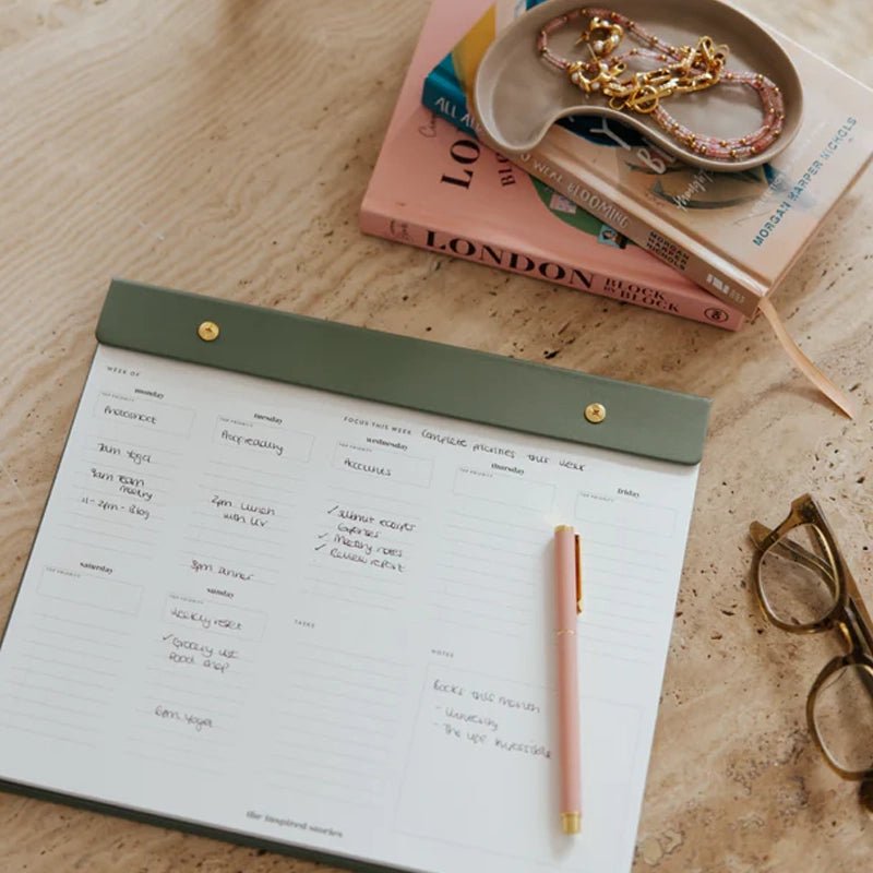 THE INSPIRED STORIES Refillable Lined Weekly Notepad in Kuwait - Waha Lifestyle