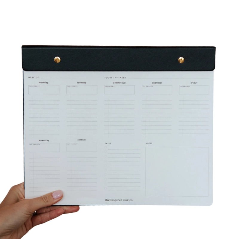 THE INSPIRED STORIES Refillable Lined Weekly Notepad in Kuwait - Waha Lifestyle