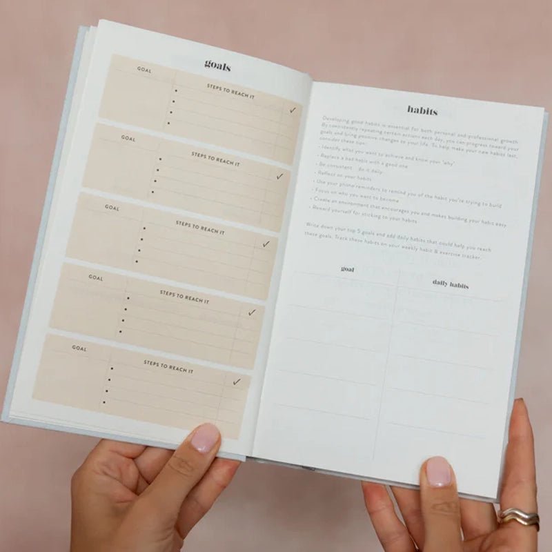 Undated Daily Planner with Fabric Hardcover - New Edition