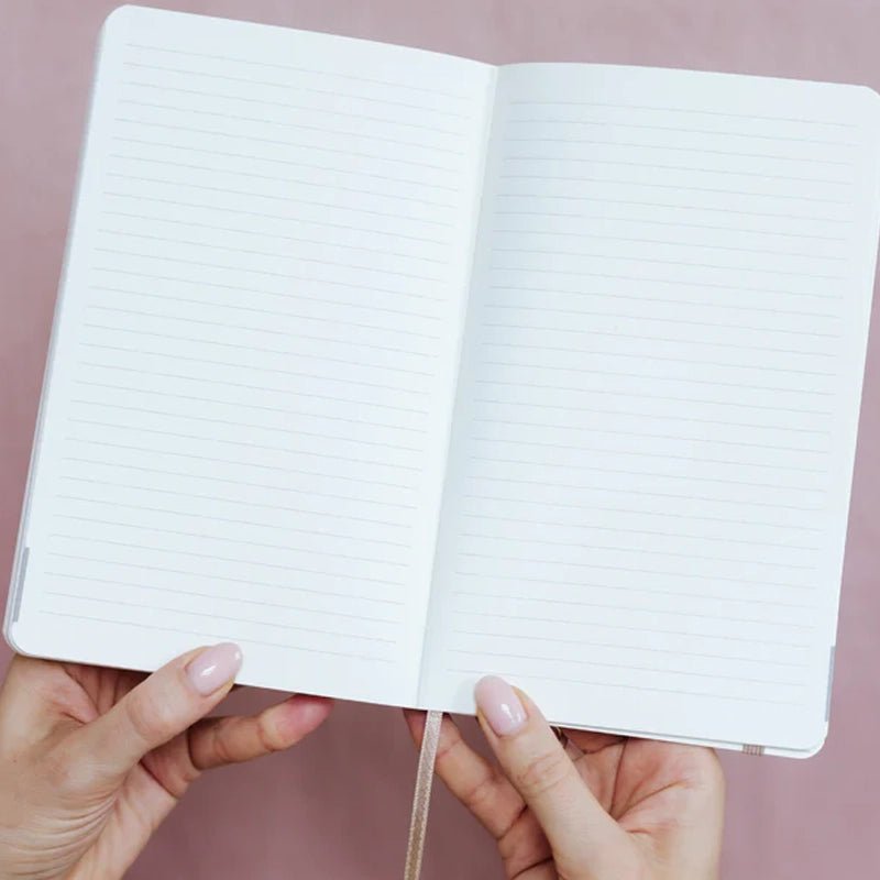 Undated Daily Planner with Faux Leather Hardcover