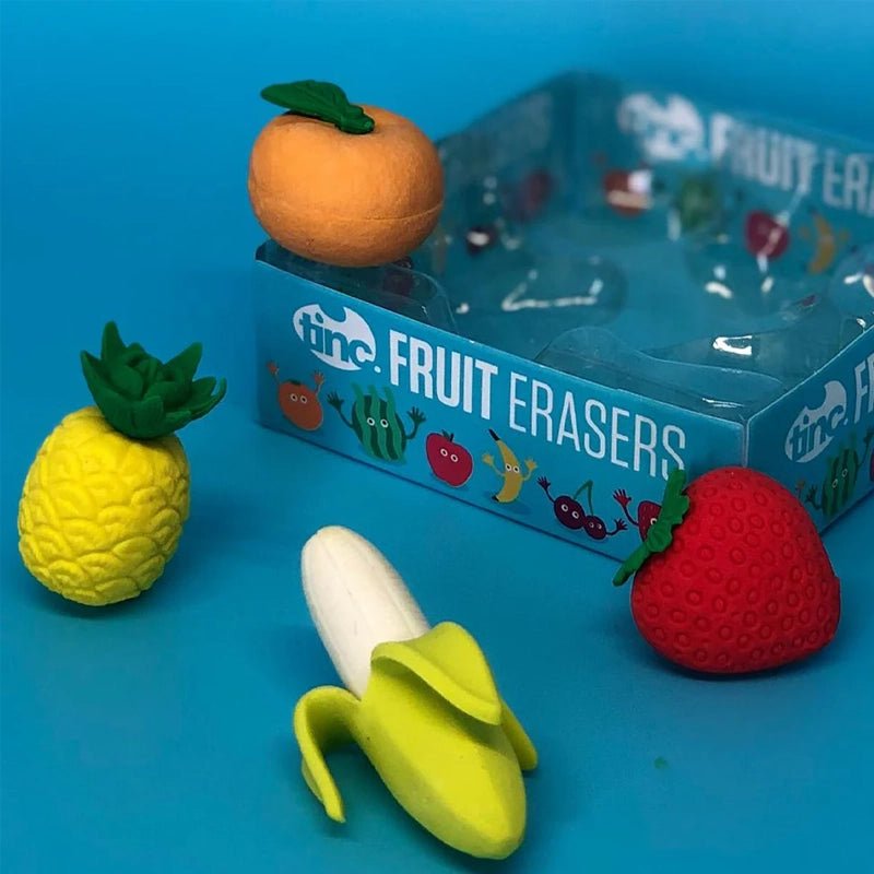 Scented Fruit-Shaped Eraser Set for Kids – 4pcs