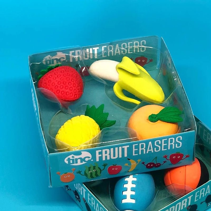 Scented Fruit-Shaped Eraser Set for Kids – 4pcs