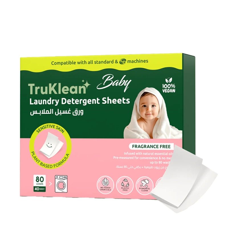 Hypoallergenic Baby Laundry Detergent Sheets - 40pcs