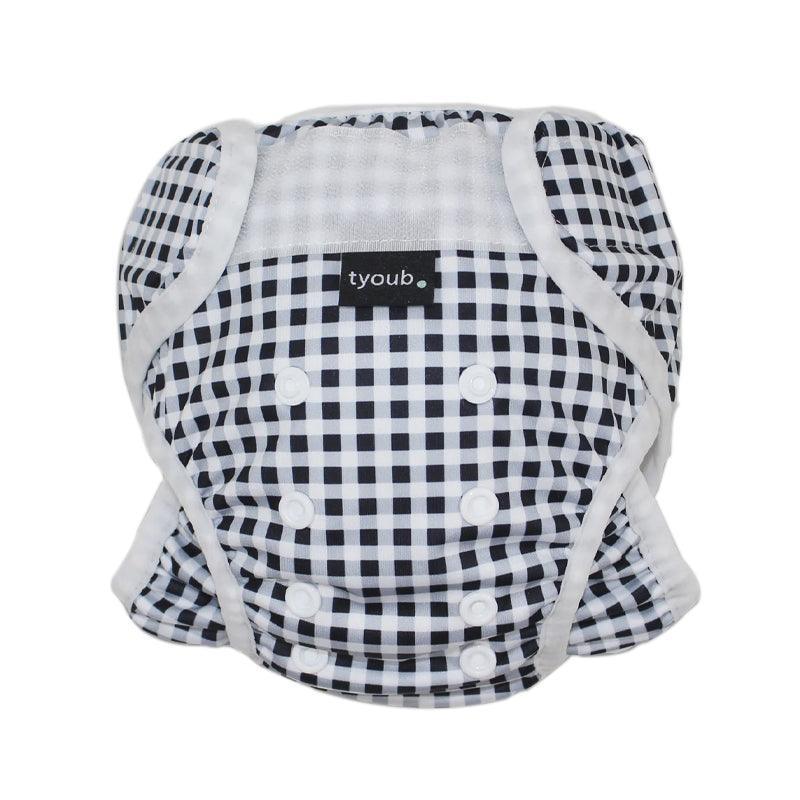Tyoub Checked Reusable Swim Nappy & Wet Bag - Waha Lifestyle