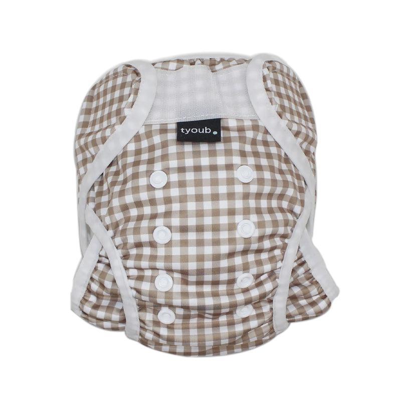Tyoub Checked Reusable Swim Nappy & Wet Bag - Waha Lifestyle