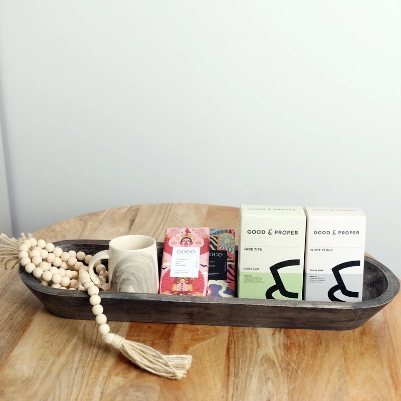 WAHA LIFESTYLE The Wooden Serving Bowl Neqsa in Kuwait - Waha Lifestyle