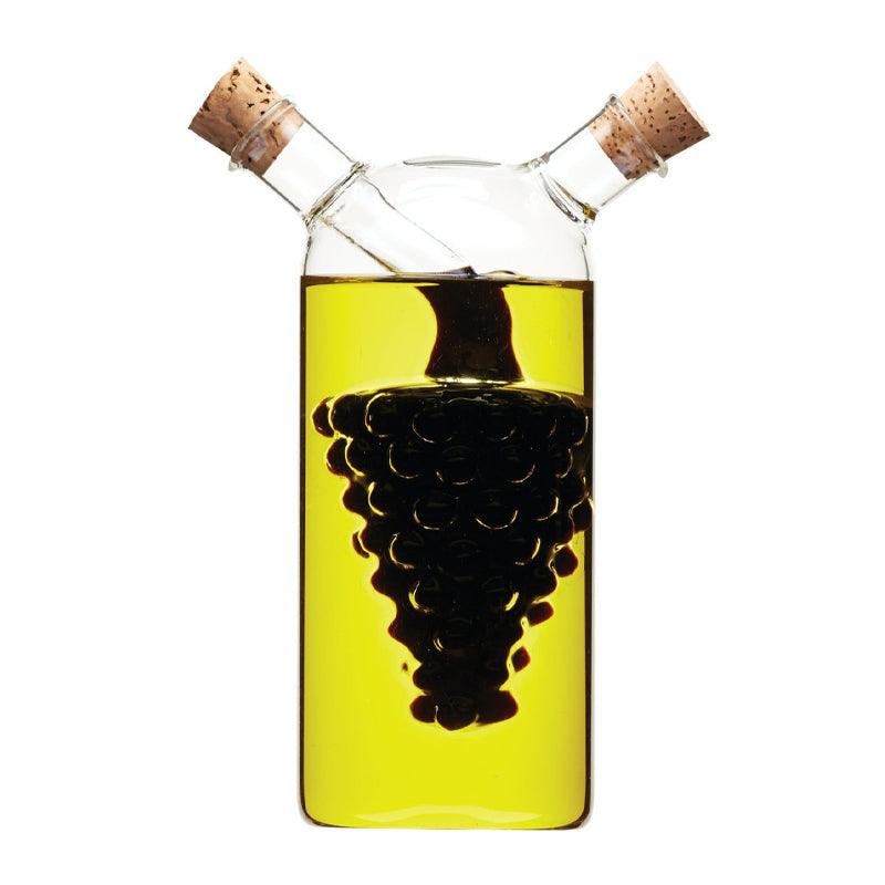 World of Flavours Italian 2 in 1 Oil & Vinegar Cruet Bottle - 300ml/50ml - Waha Lifestyle