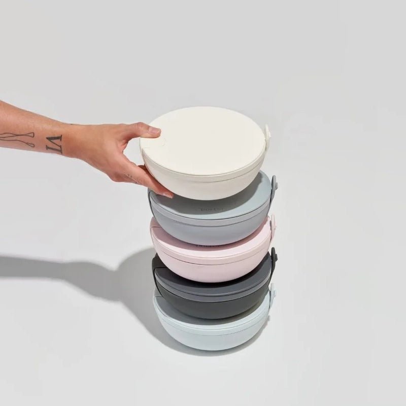 Ceramic Bowl Lunch Container with Lid & Strap - 1Ltr