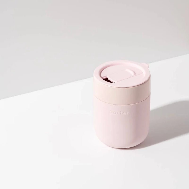 Portable Ceramic Mug with Protective Silicone Sleeve & Lid - 355ml