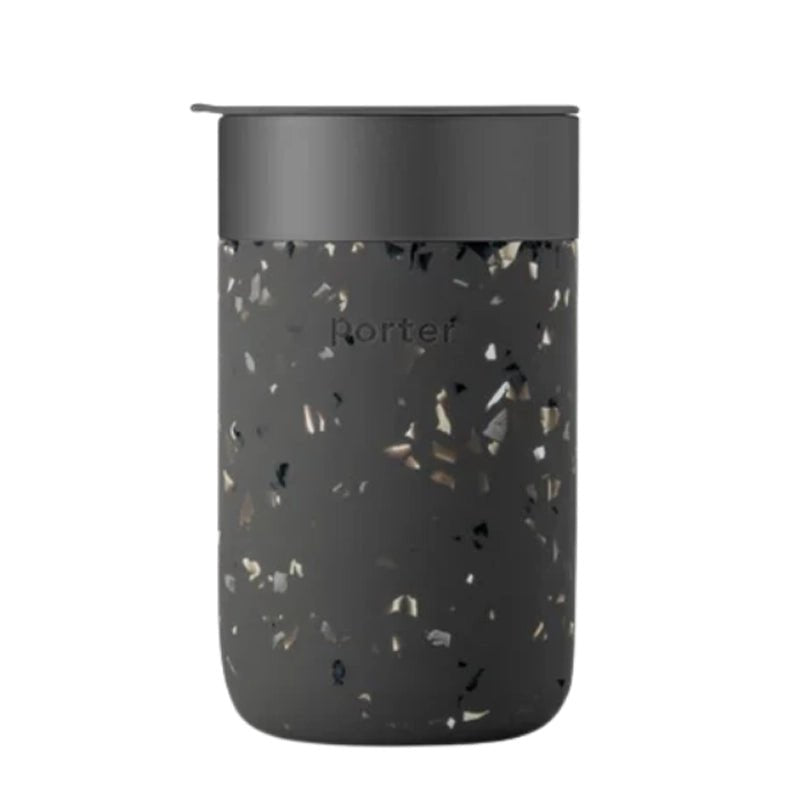 Portable Ceramic Mug with Protective Silicone Sleeve & Lid - 473ml