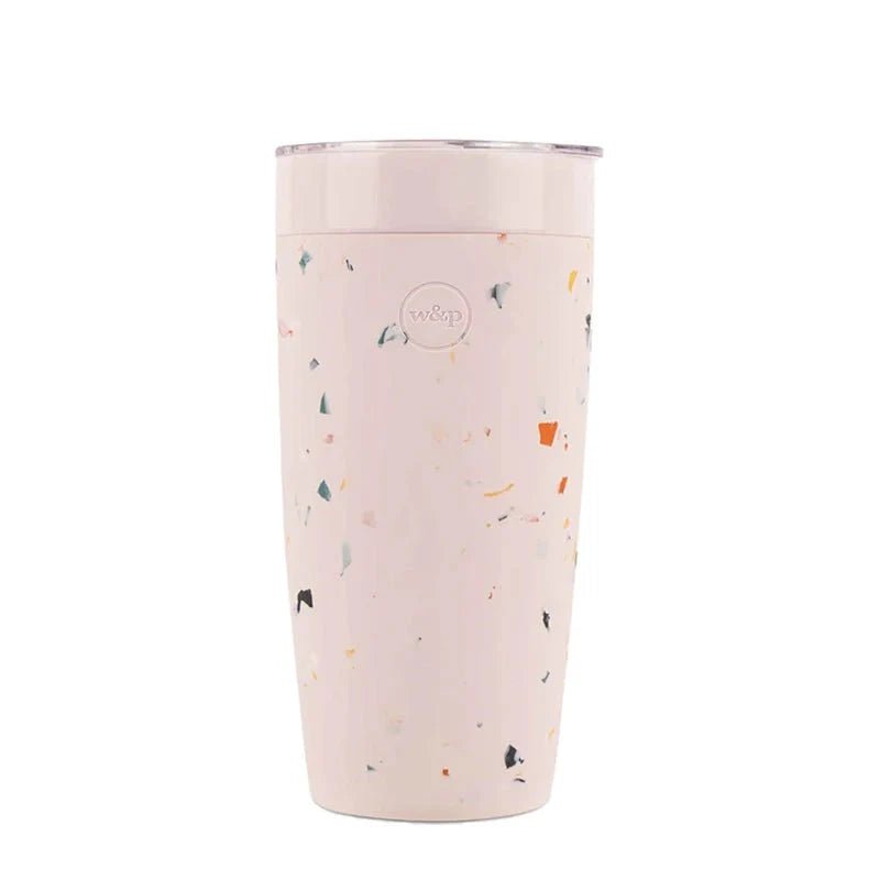 W&P Stainless Steel Insulated Tumbler & Straw Lid Set – Terrazzo Blush in Kuwait - Waha Lifestyle