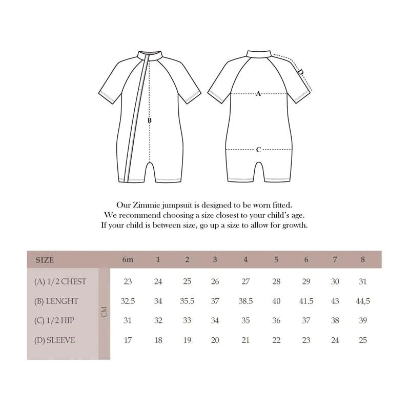 Zimmi Onesie Kids Swimsuitآ withآ Zip Closure - Unisex - Mineral - Waha Lifestyle